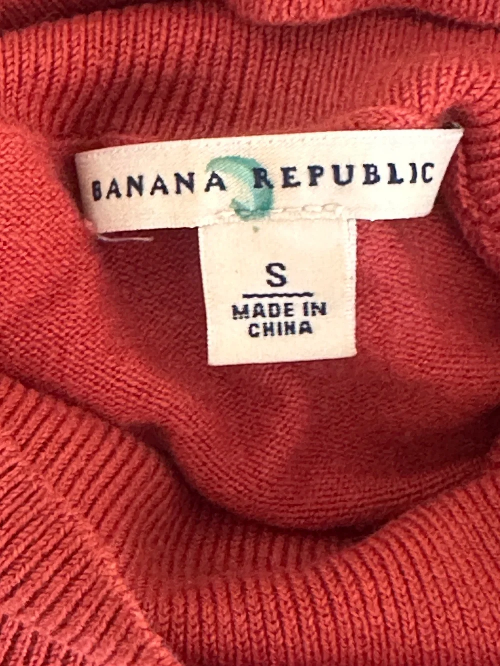 Banana Republic Silk-Blend Orange Turtleneck Sweater - Picture 2 of 4
